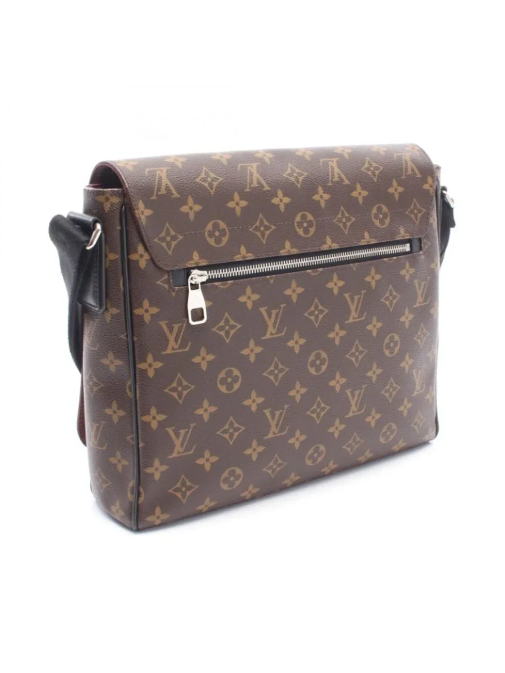 Louis Vuitton Shoulder Bag District MM Canvas Leather